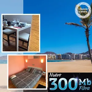  Apartamento Playa Canteras, Exterior, Junto A La Playa + Wifi